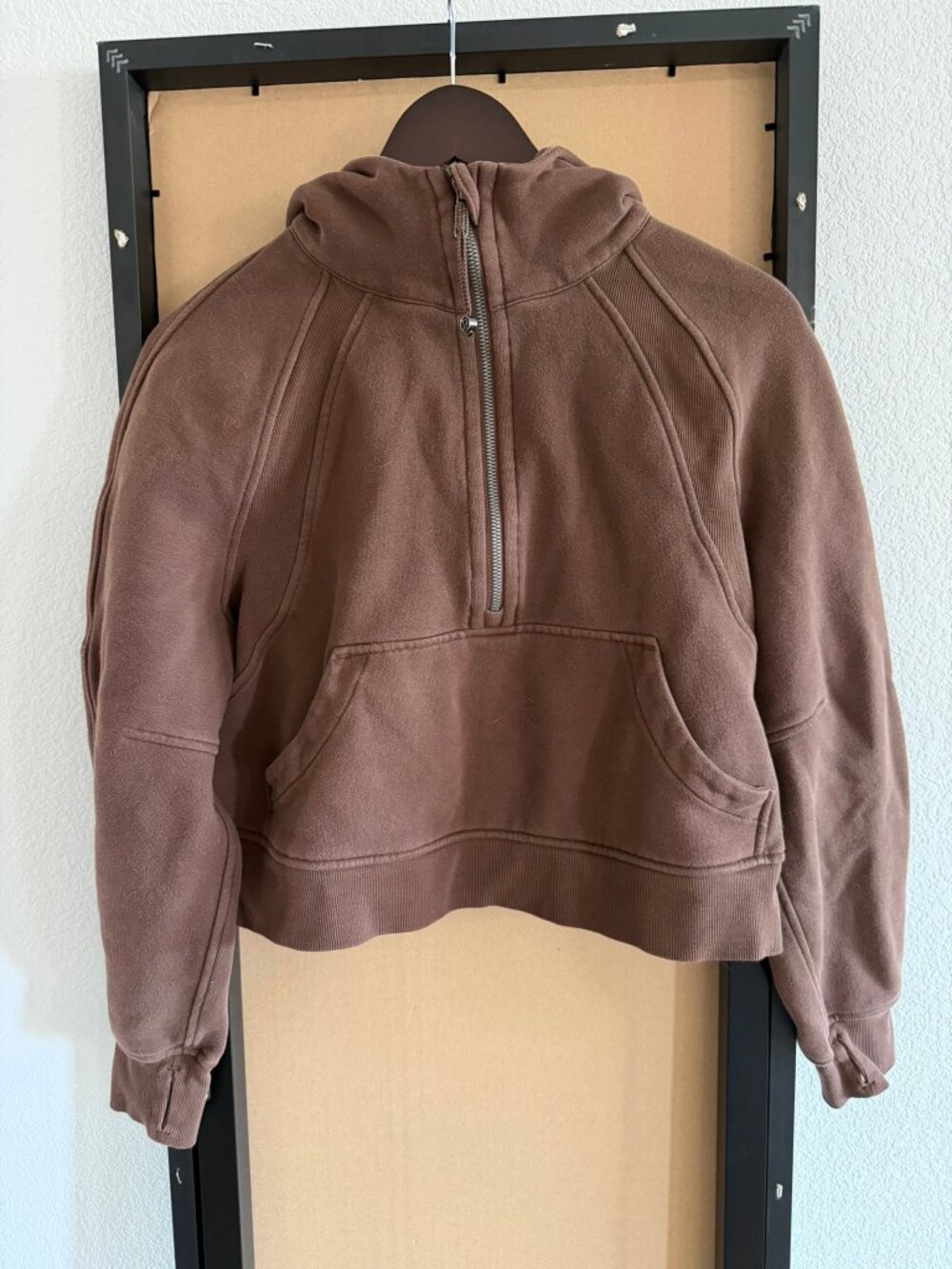 lululemon Chocolate Scuba Oversized Half-Zip